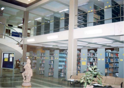 A view of the library of the Institute