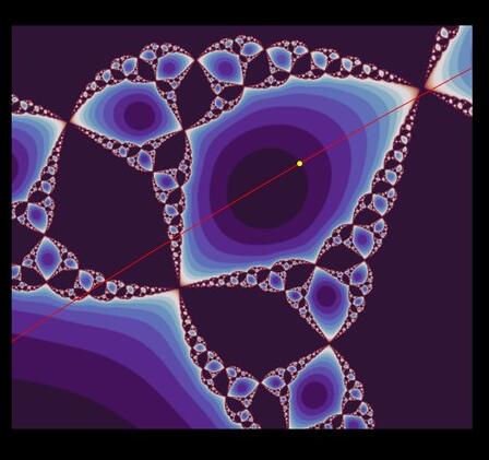 Fractal Julia set in the complex plane associated with dynamical quantum phase transitions